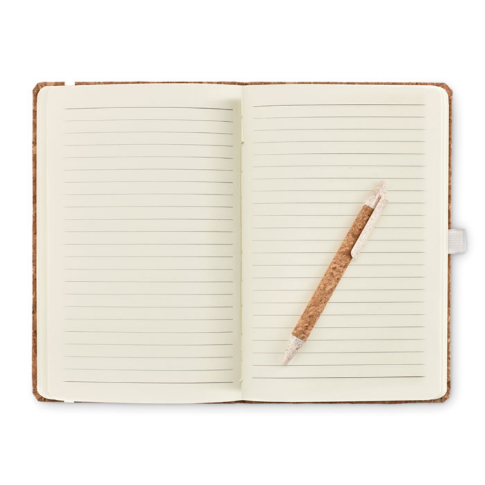 A5 Cork Notebook with Matching Pen - Ferndown