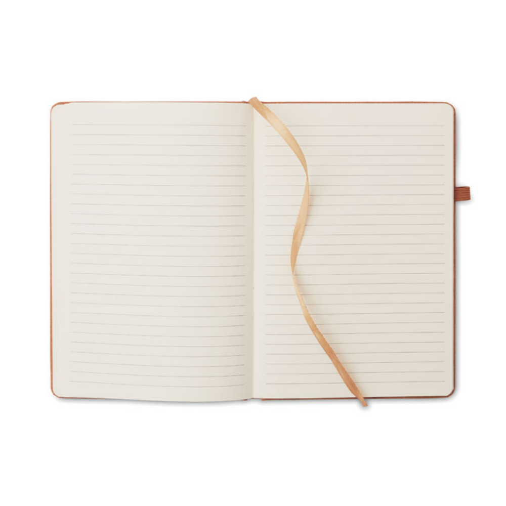 A5 Notebook with a cover made from recycled leather and latex PU - Halton