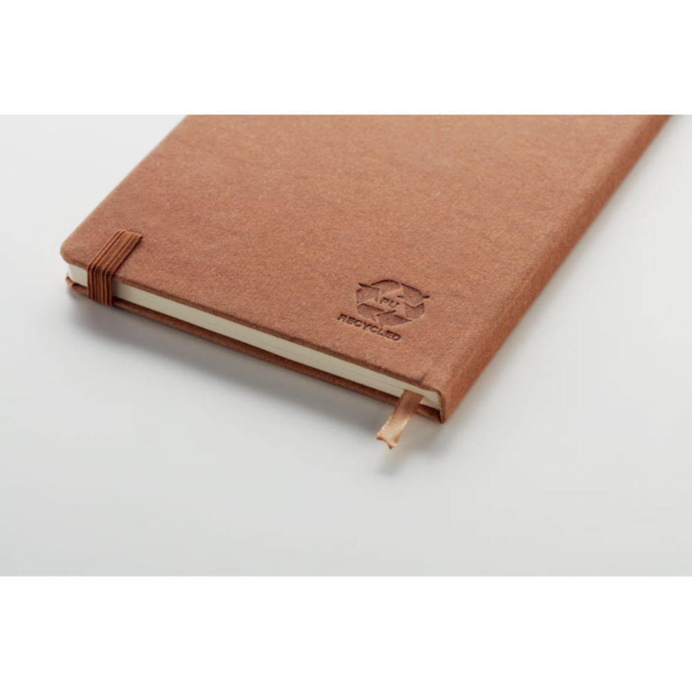 A5 Notebook with a cover made from recycled leather and latex PU - Halton