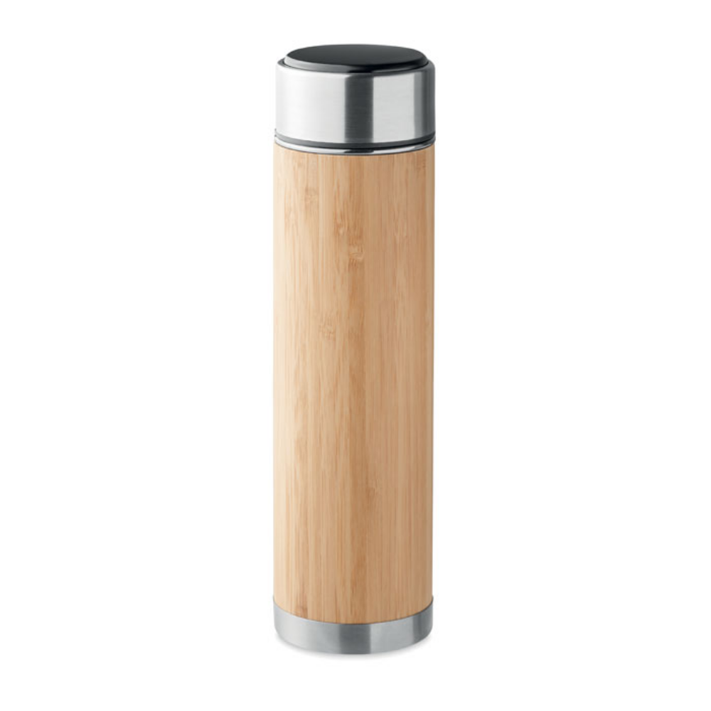 Double Wall Insulating Vacuum Flask with Tea Infuser and LED Touch Thermometer - Stafford
