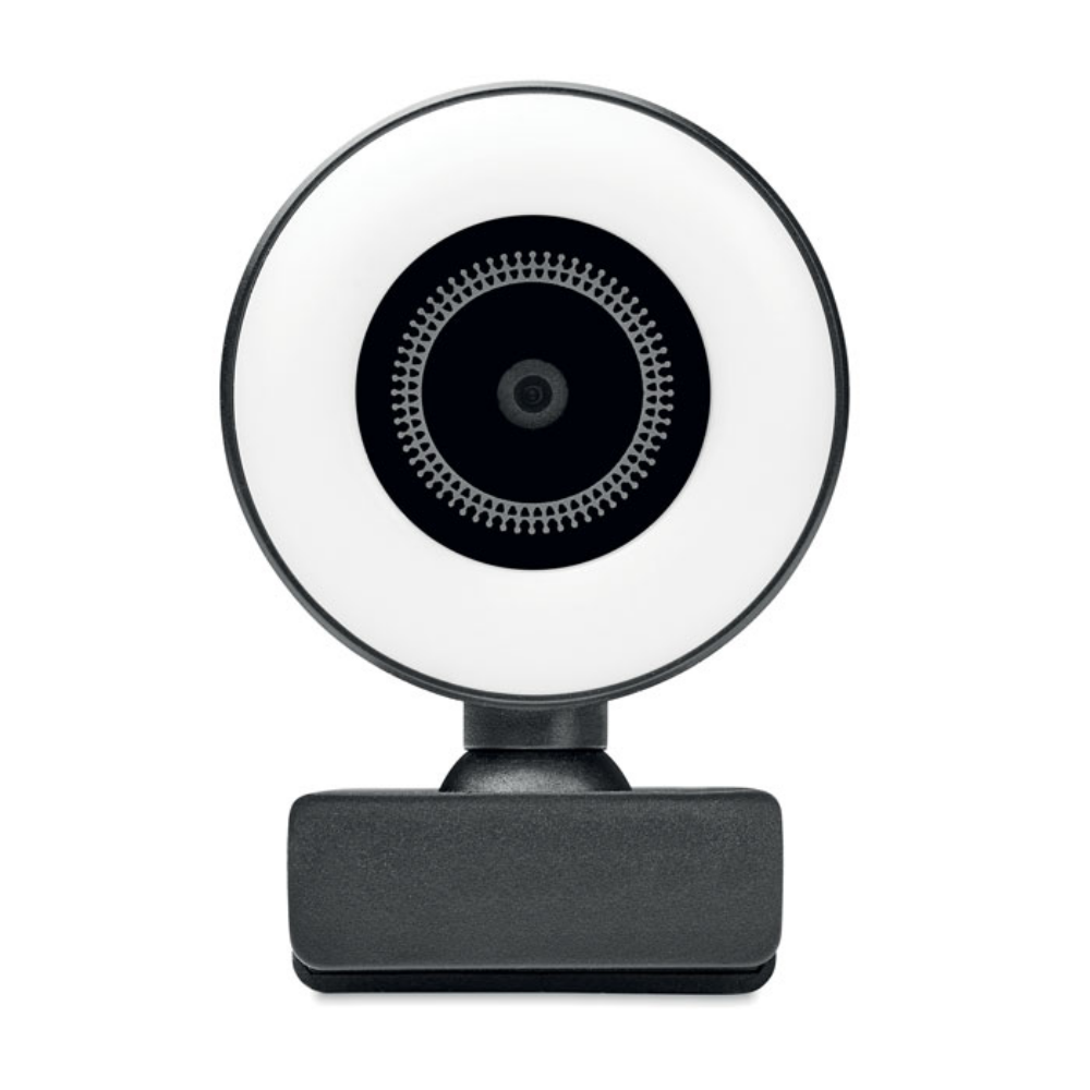 Cámara web HD con micrófono incorporado y luz de anillo ajustable - Mesegar de Tajo