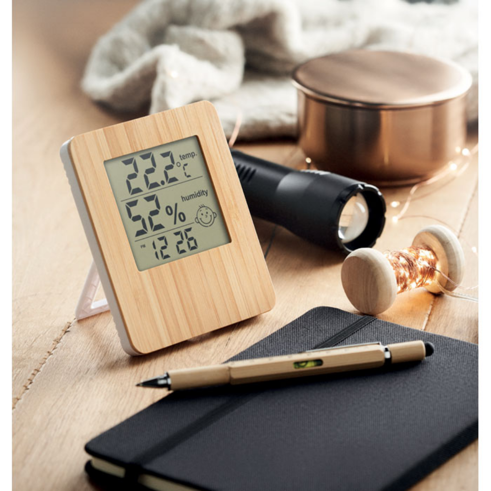 Multi-functional Weather Station with Bamboo Front - Gateacre