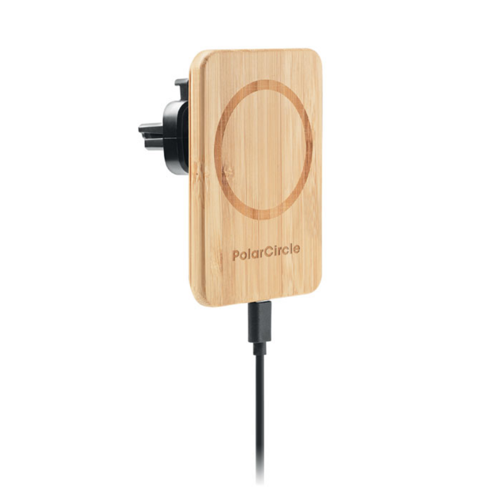 Magnetic Bamboo Wireless Car Charger - Winchcombe