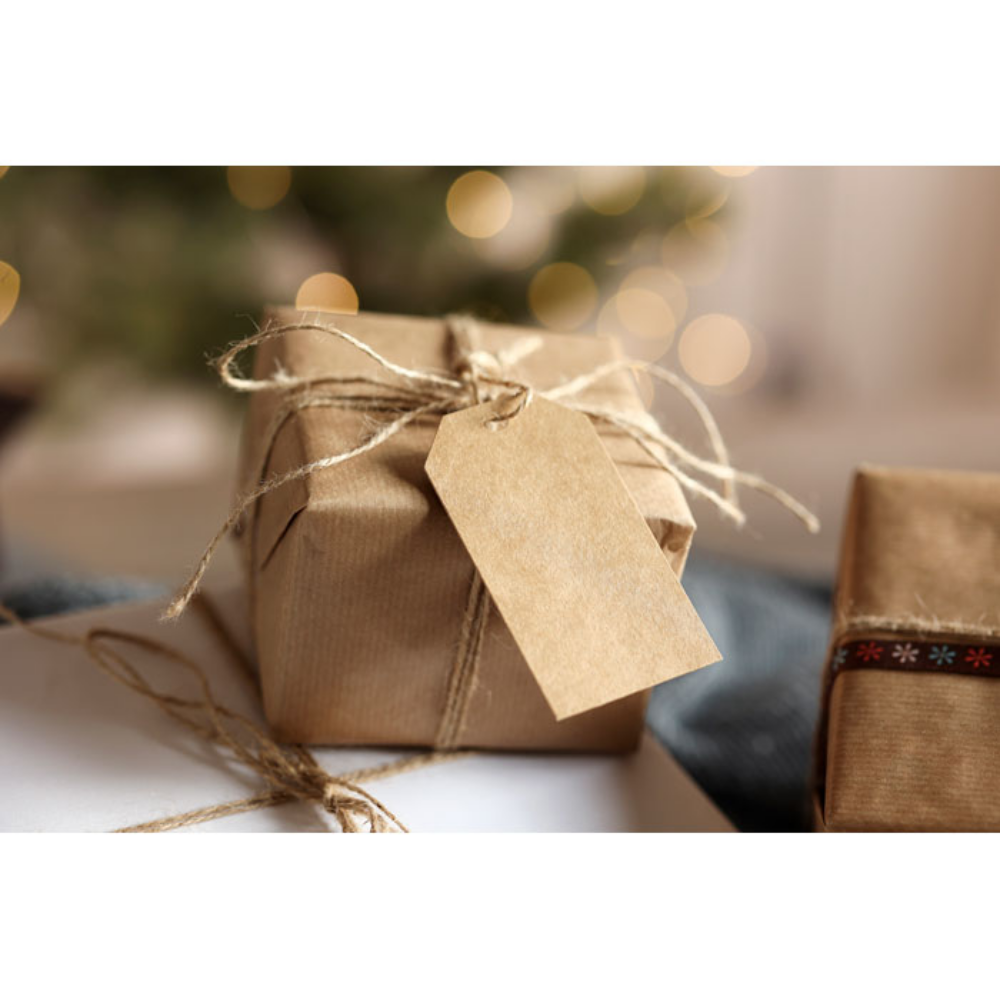 Set di etichette regalo in carta kraft - Montespertoli