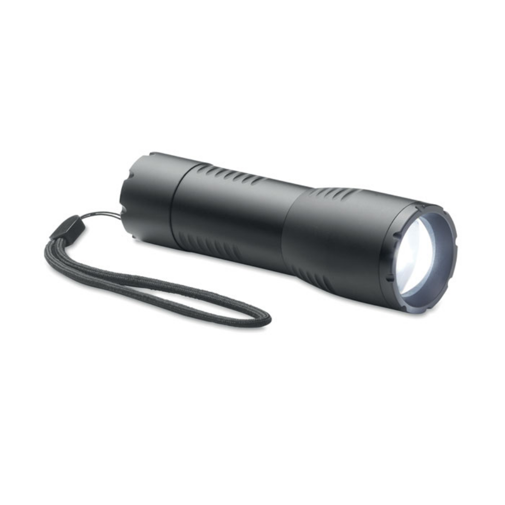 Aluminium Zoomable LED Flashlight Torch with Detachable Strap - Fulwood