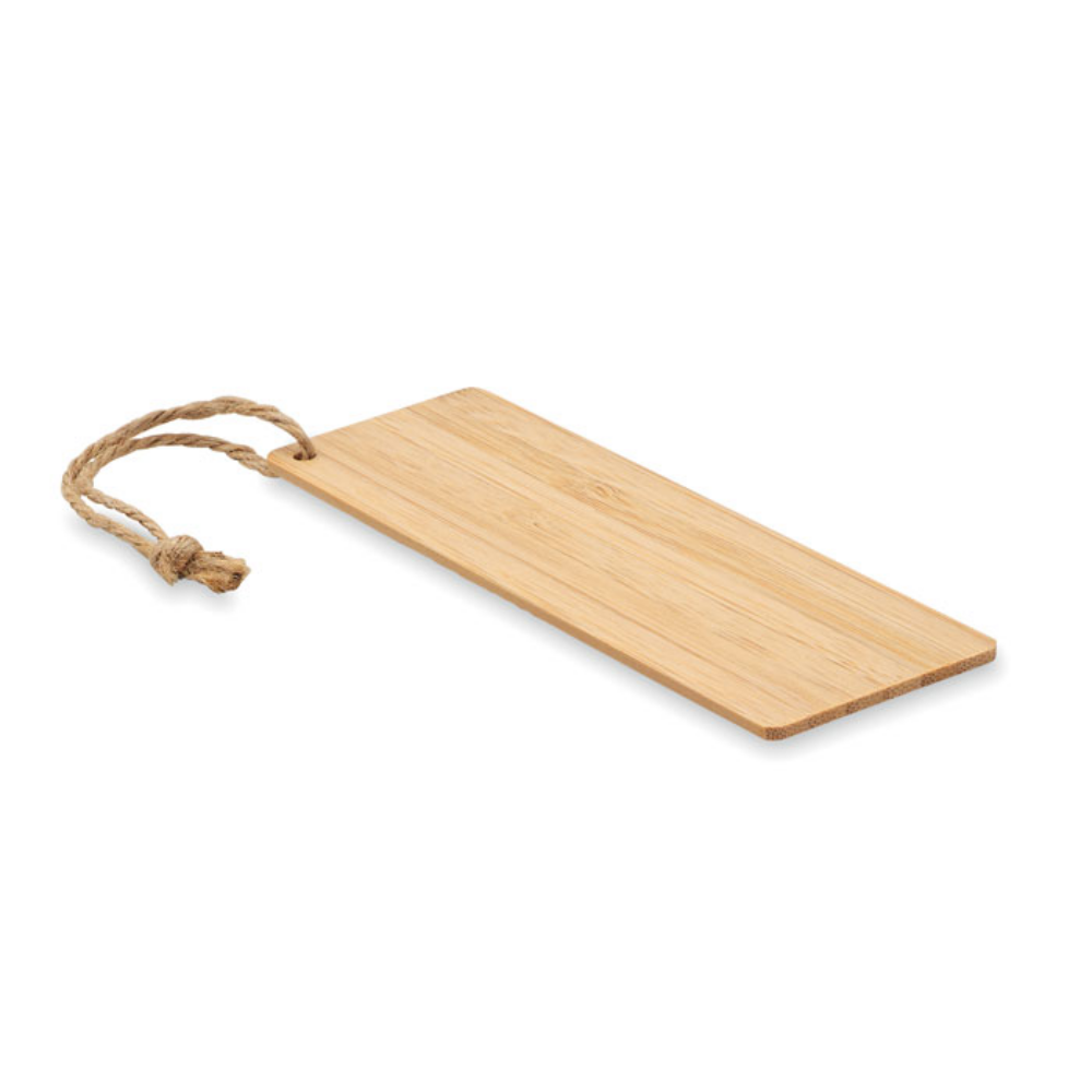 Natural Bamboo Bookmark with Jute Cord - Upham