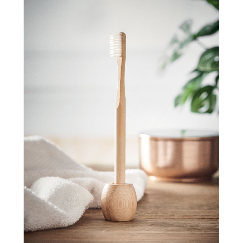 Bamboo Toothbrush with Stand - Bridge of Allan