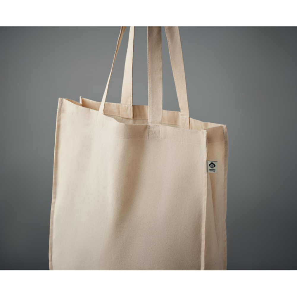 Organic Cotton Long Handle Shopping Bag - Bury