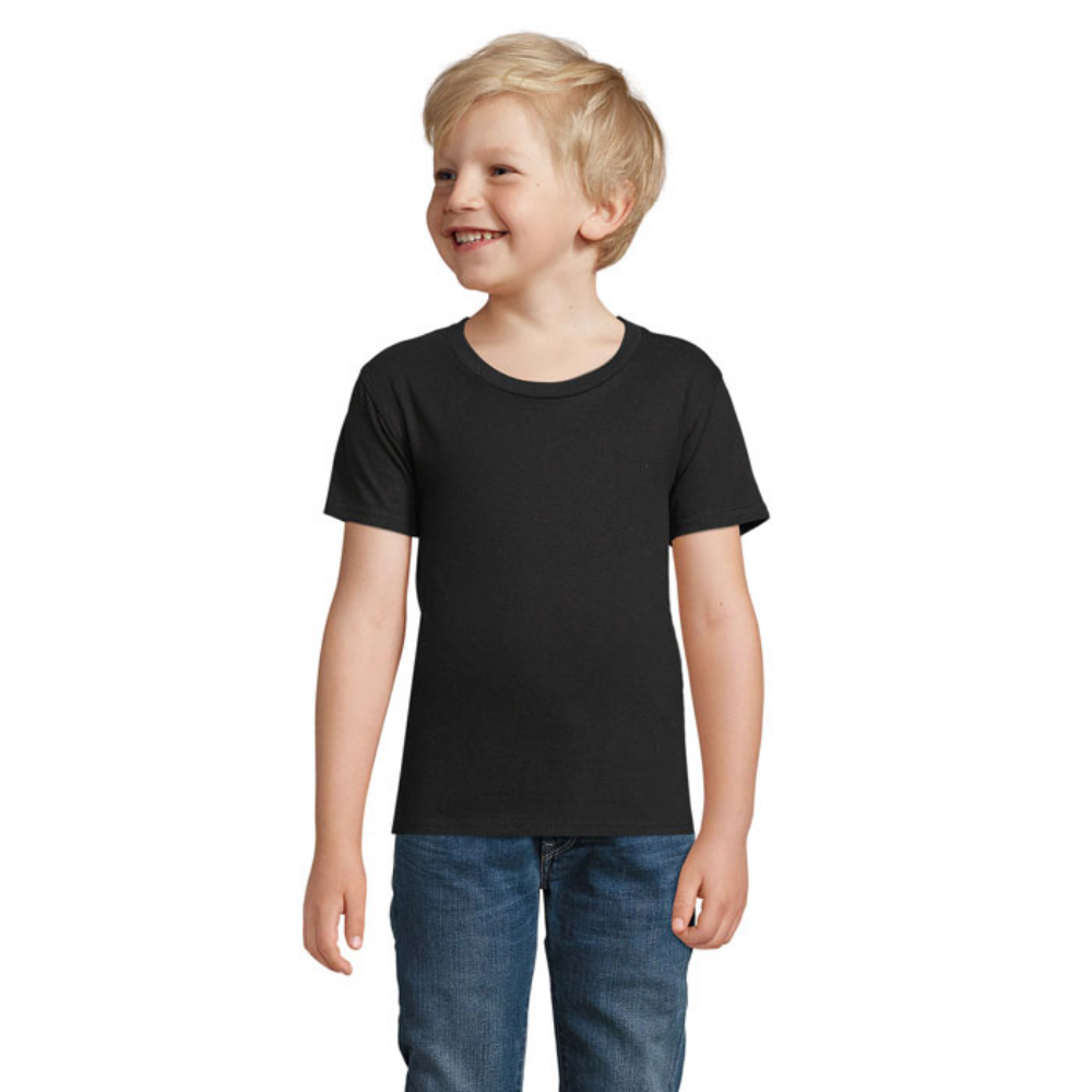 Camiseta de jersey ajustada con cuello redondo para niños - Añón de Moncayo