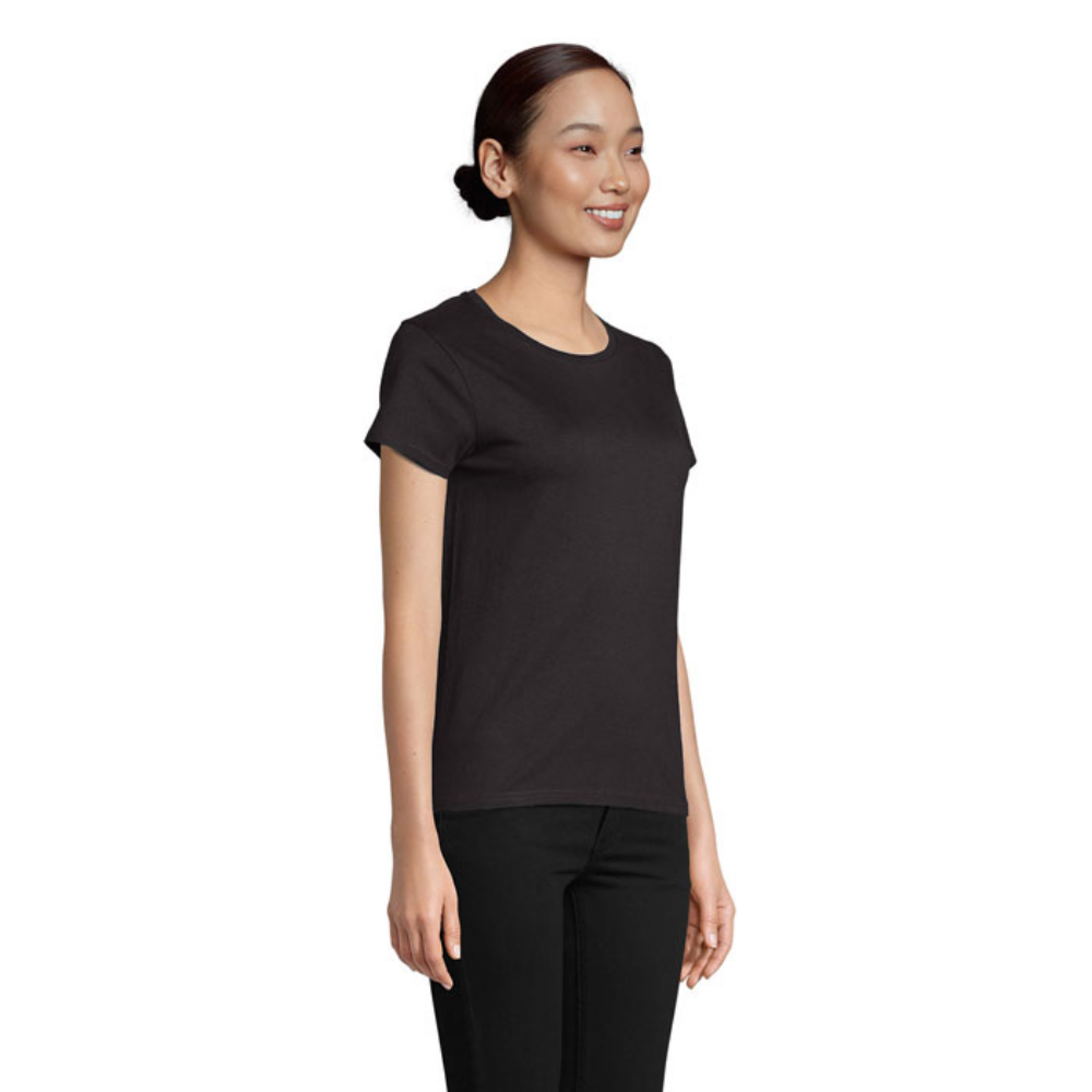 Women's Round-Neck Fitted Jersey T-Shirt - Cardigan