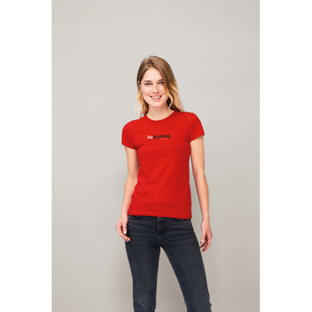 Camiseta de algodón ajustada para mujer con mangas cortas - Martorell