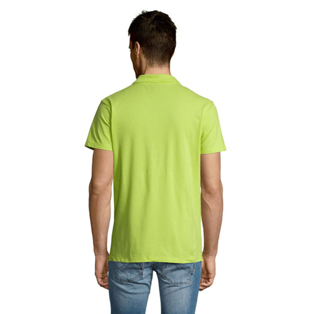 Camiseta Polo de Algodón para Hombre con Placa de Botones Reforzada - La Granada