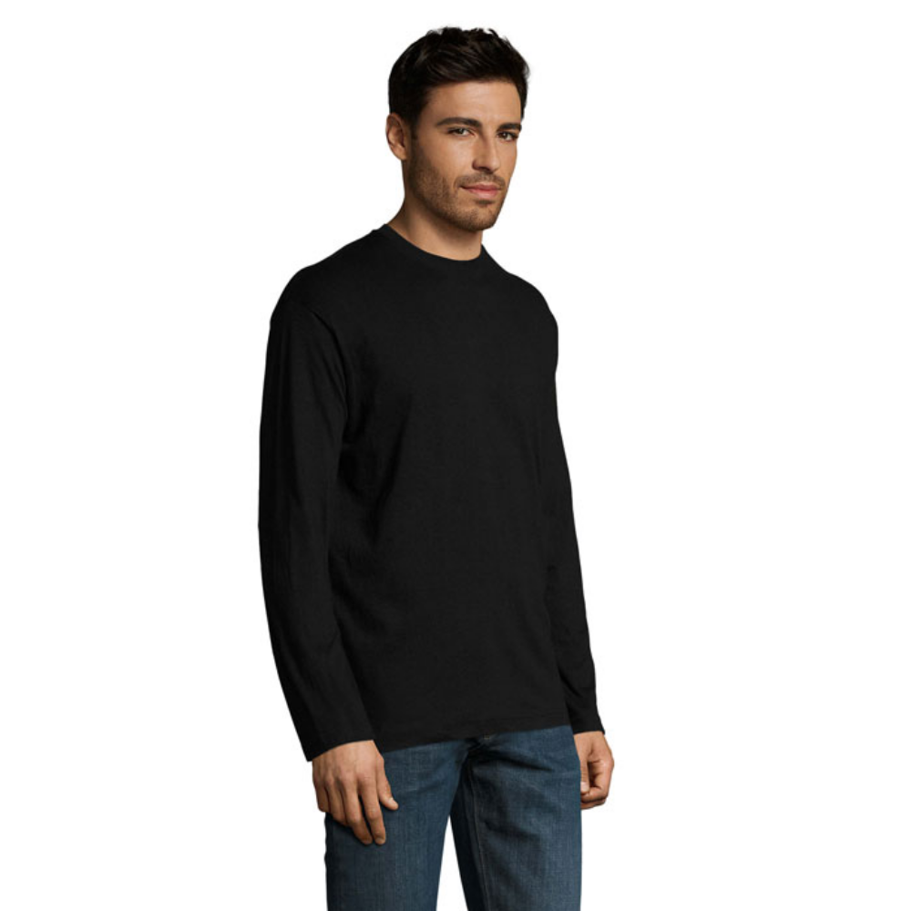 Men's Round Neck Long Sleeve T-Shirt - Littleton