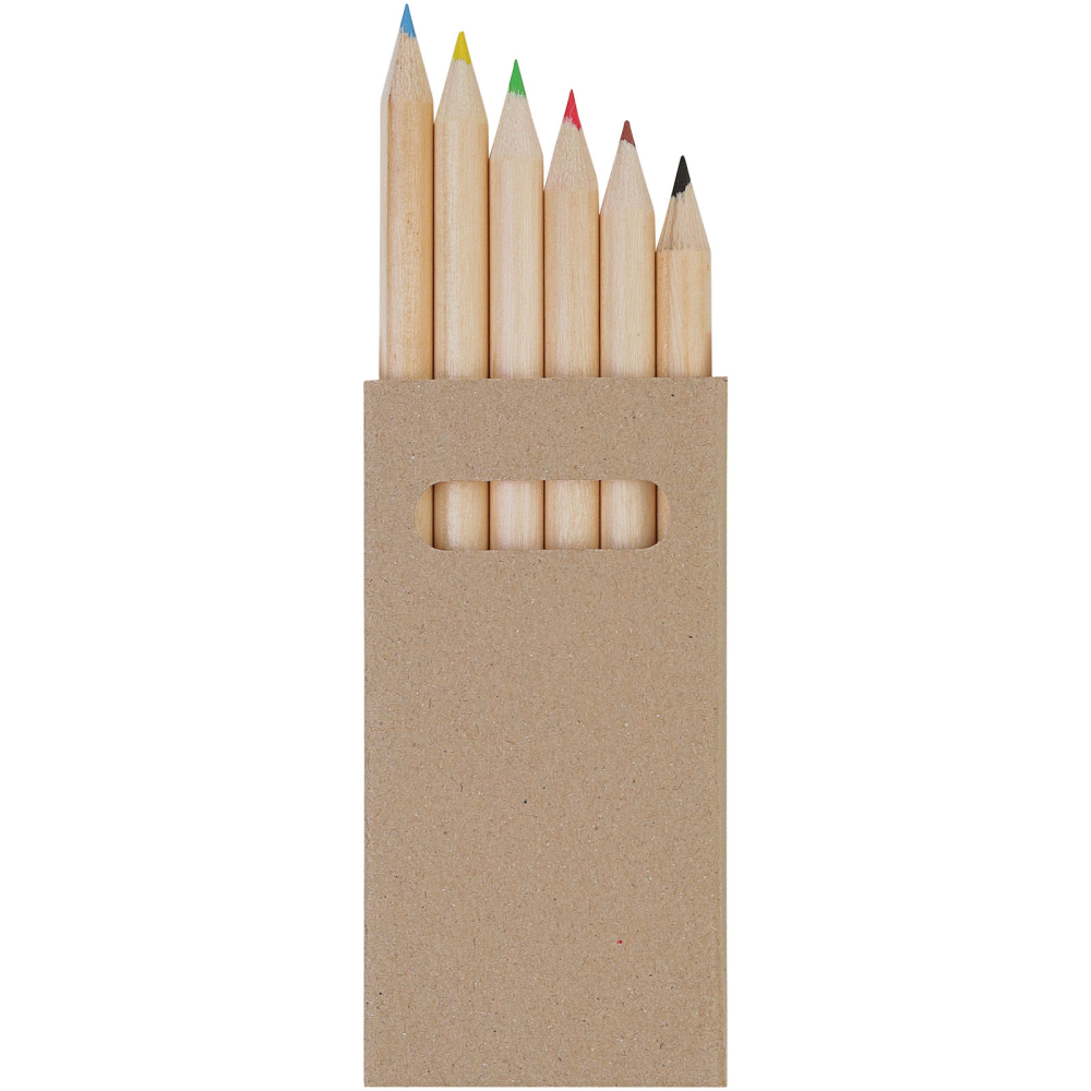 Set de 6 crayons de couleur