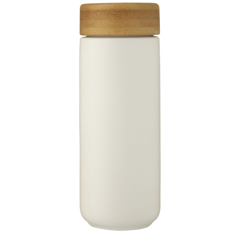 Ceramic Tumbler with Bamboo Lid - Mossley