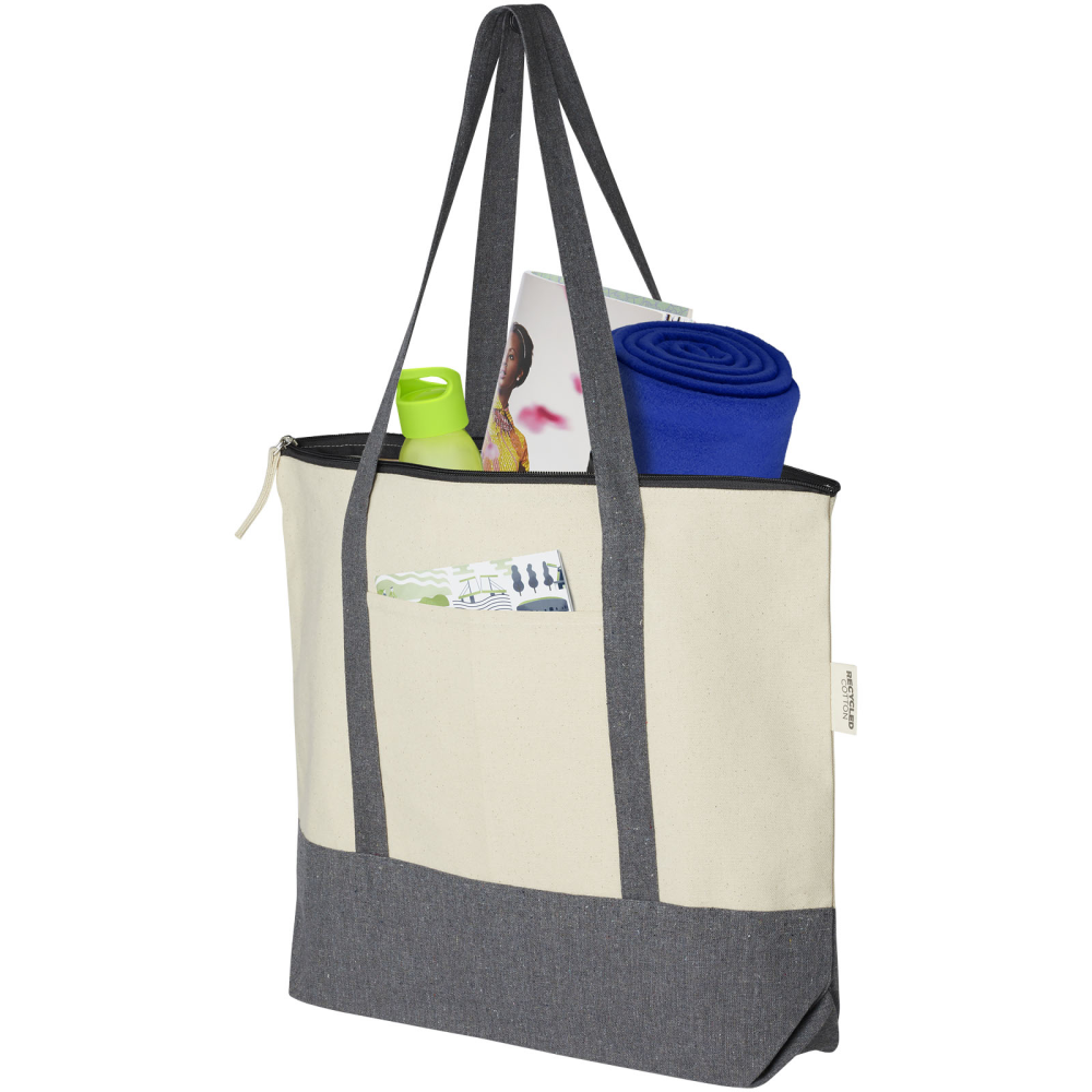 Repose 320 g/m² Recycled Cotton Zippered Tote - Irby