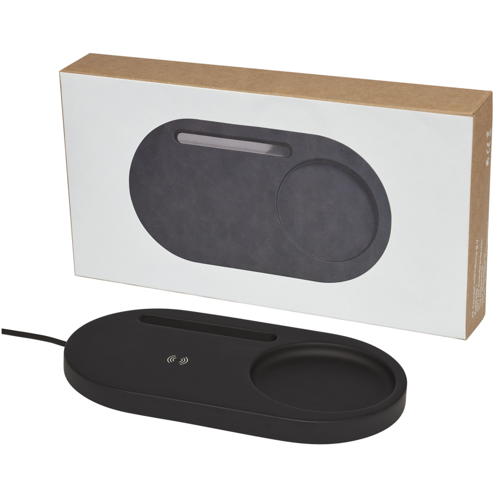 A desk organizer that also functions as a wireless charger - Haverhill