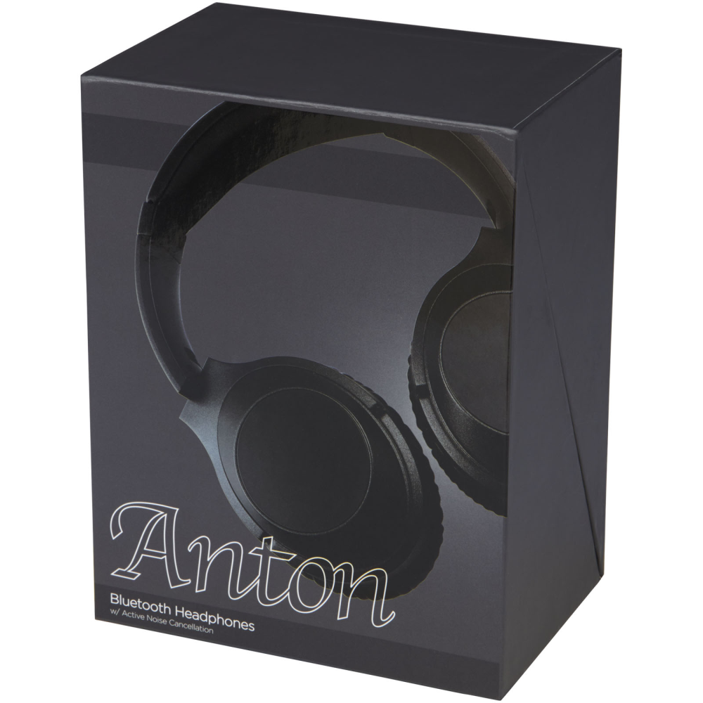 Bluetooth headphones with active noise cancellation feature, built-in microphone and they come in a premium gift box. - Hollingworth