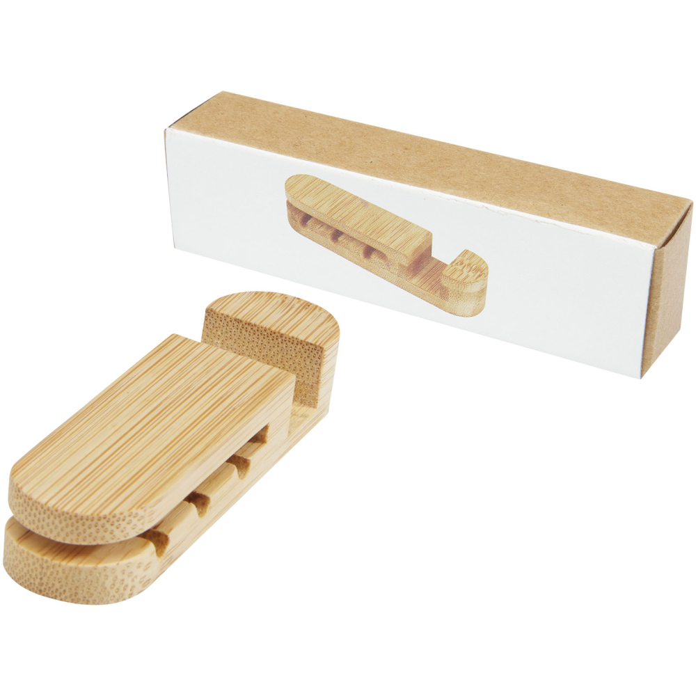 Bamboo Cable Manager and Phone Stand - Leamington Spa