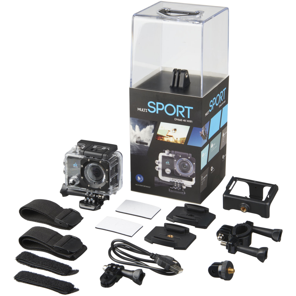4K Water-Resistant Action Camera with Accessories - Holybourne