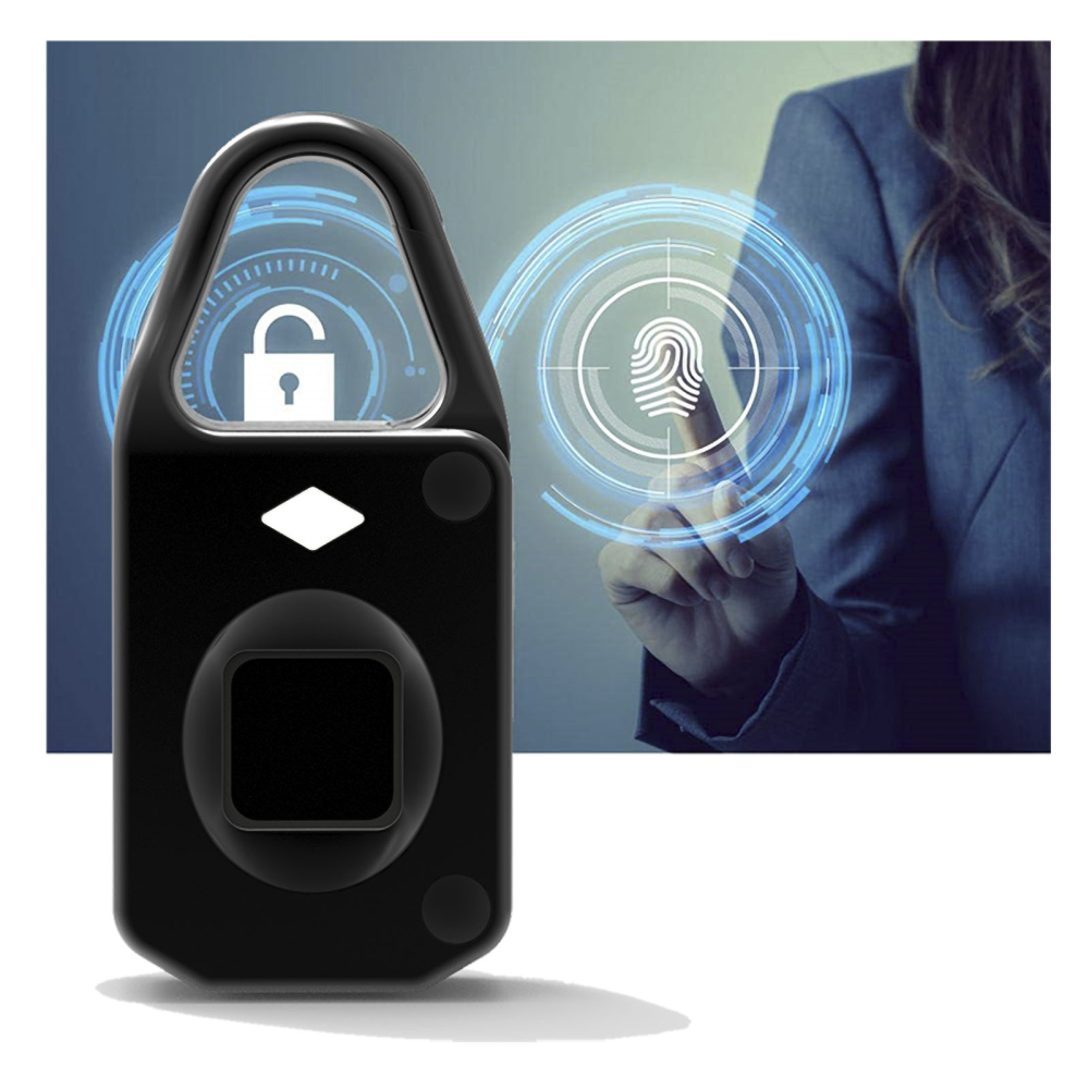A padlock that uses a fingerprint sensor for authentication - Skelmersdale