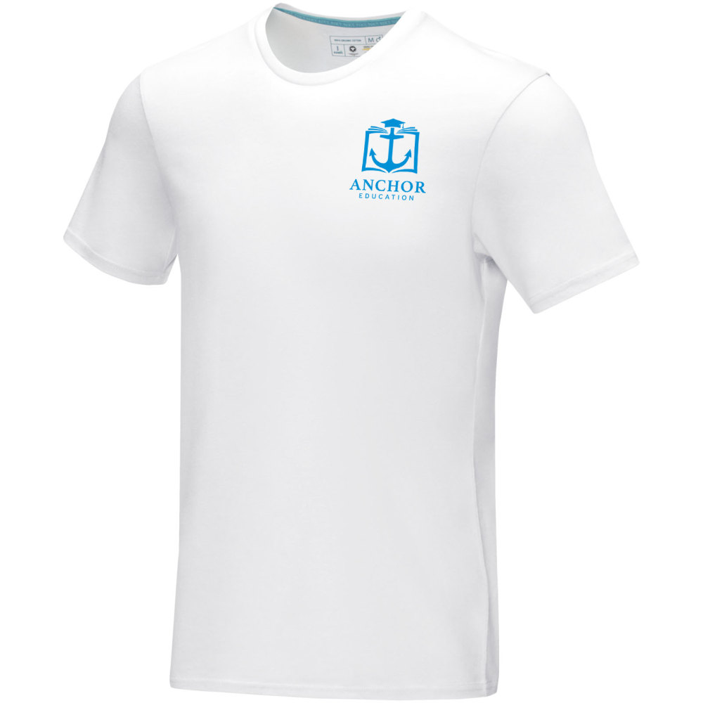 T-Shirt da Uomo Azurite a Maniche Corte in Cotone Organico GOTS - Branzi