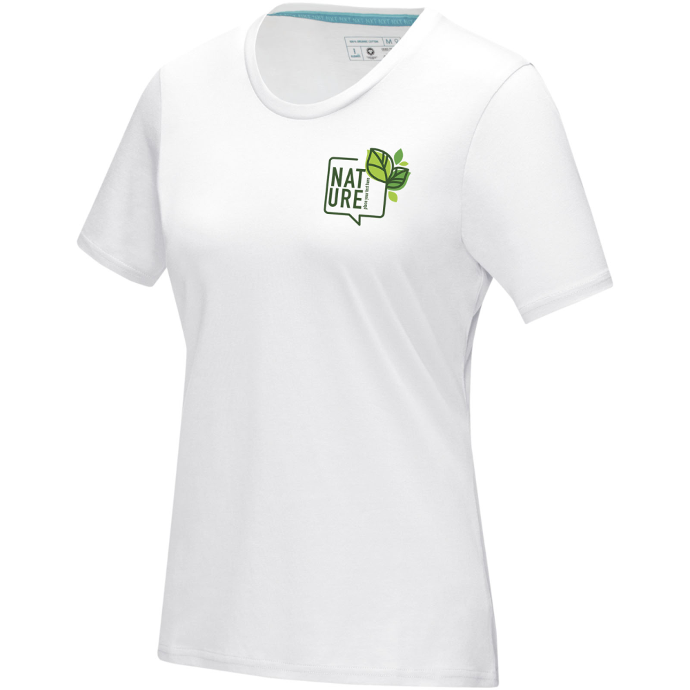 Women's GOTS Organic Short Sleeve T-Shirt in Azurite - Carmarthen
