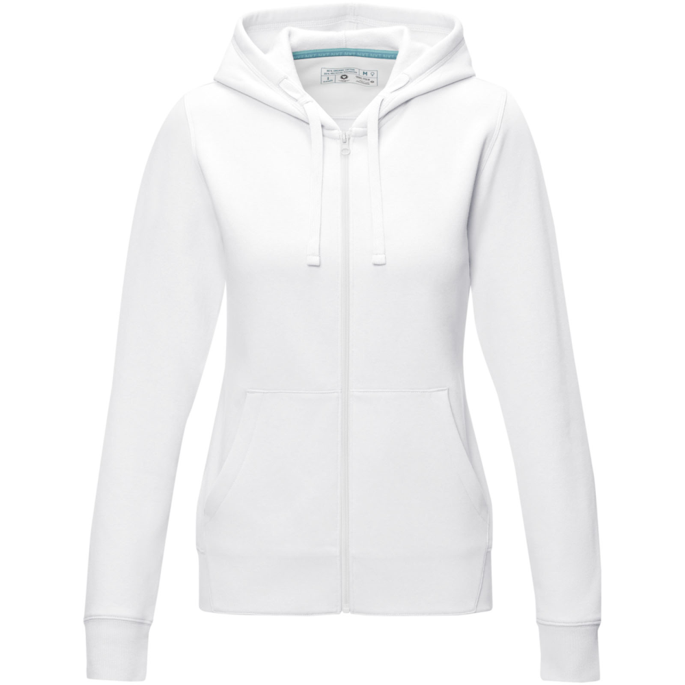 Ruby Women's Full Zip Hoodie made with GOTS Certified Organic and GRS Certified Recycled materials - Tonbridge