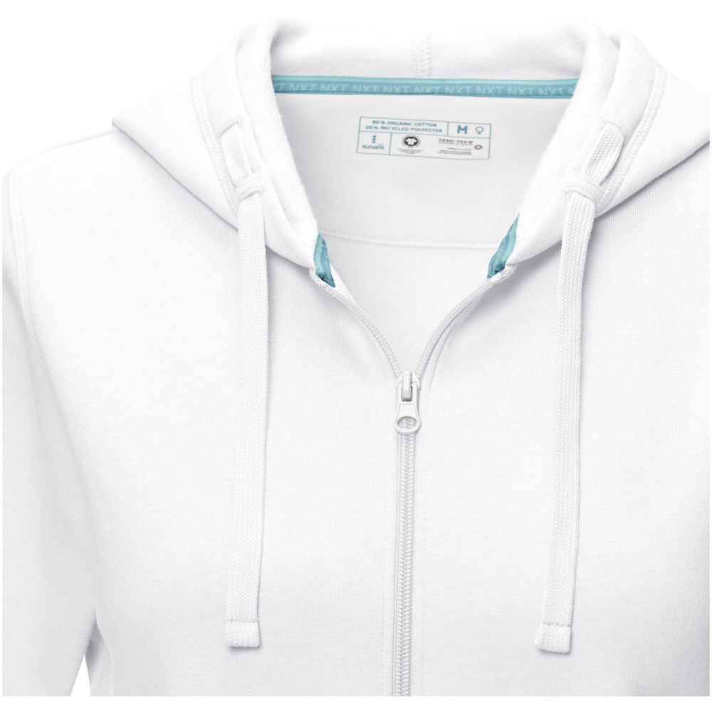 Ruby Women's Full Zip Hoodie made with GOTS Certified Organic and GRS Certified Recycled materials - Tonbridge