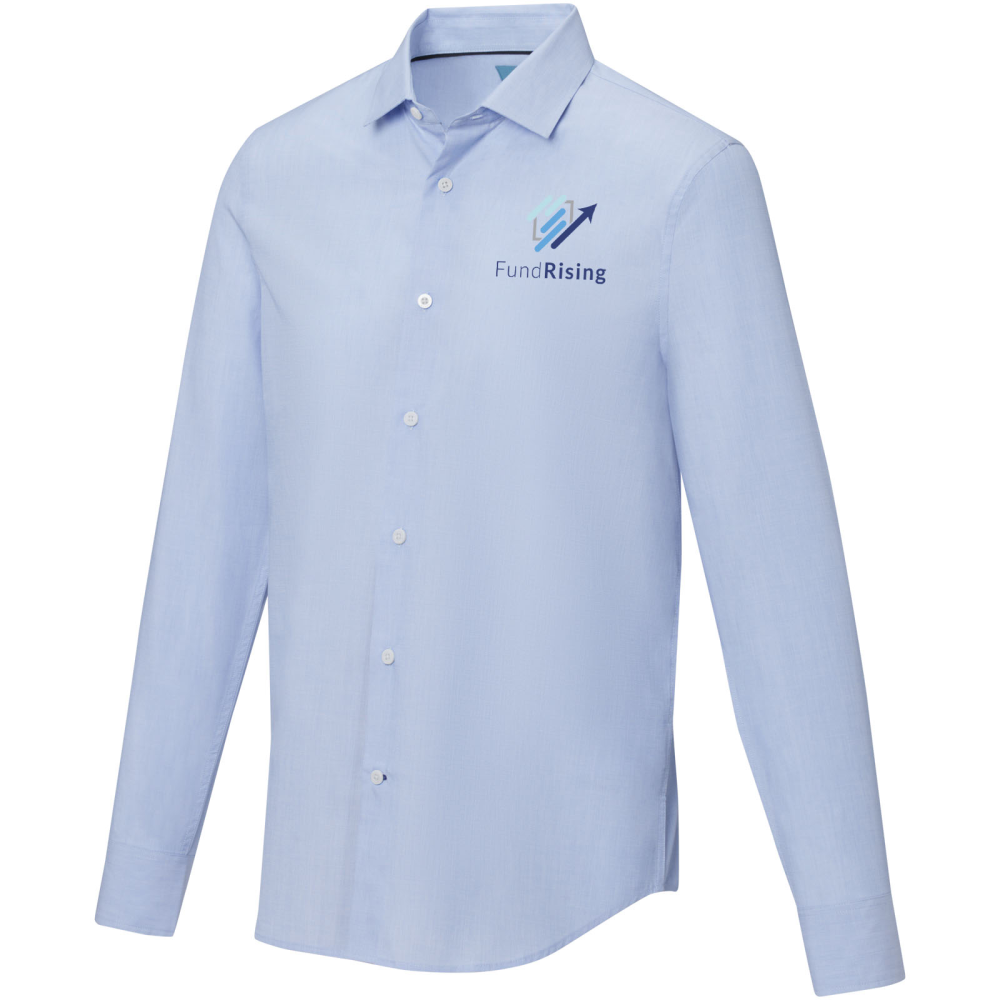 Men's Cuprite Long Sleeve Shirt Made of Certified Organic Material (GOTS) - Coleford