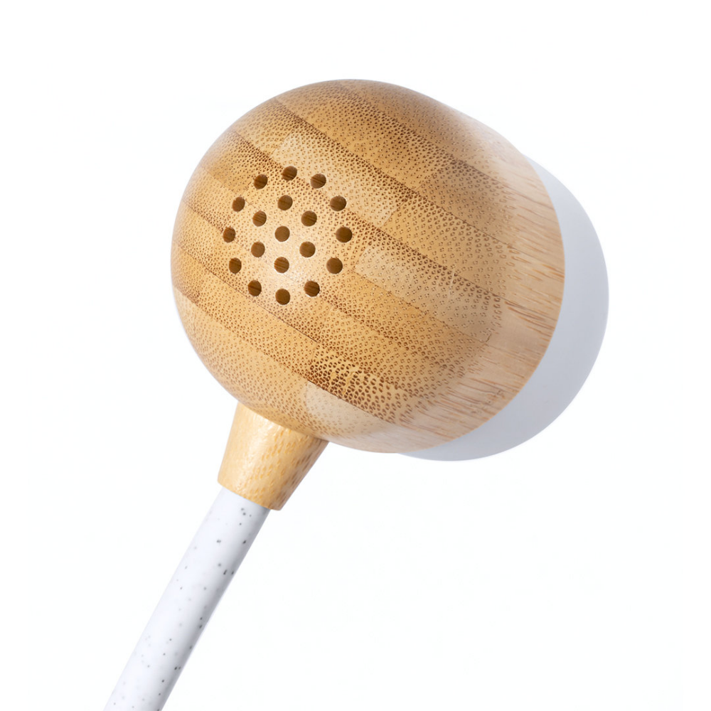 Lampada Multifunzione in Bamboo con Caricabatterie Wireless e Altoparlante Bluetooth - Legnano