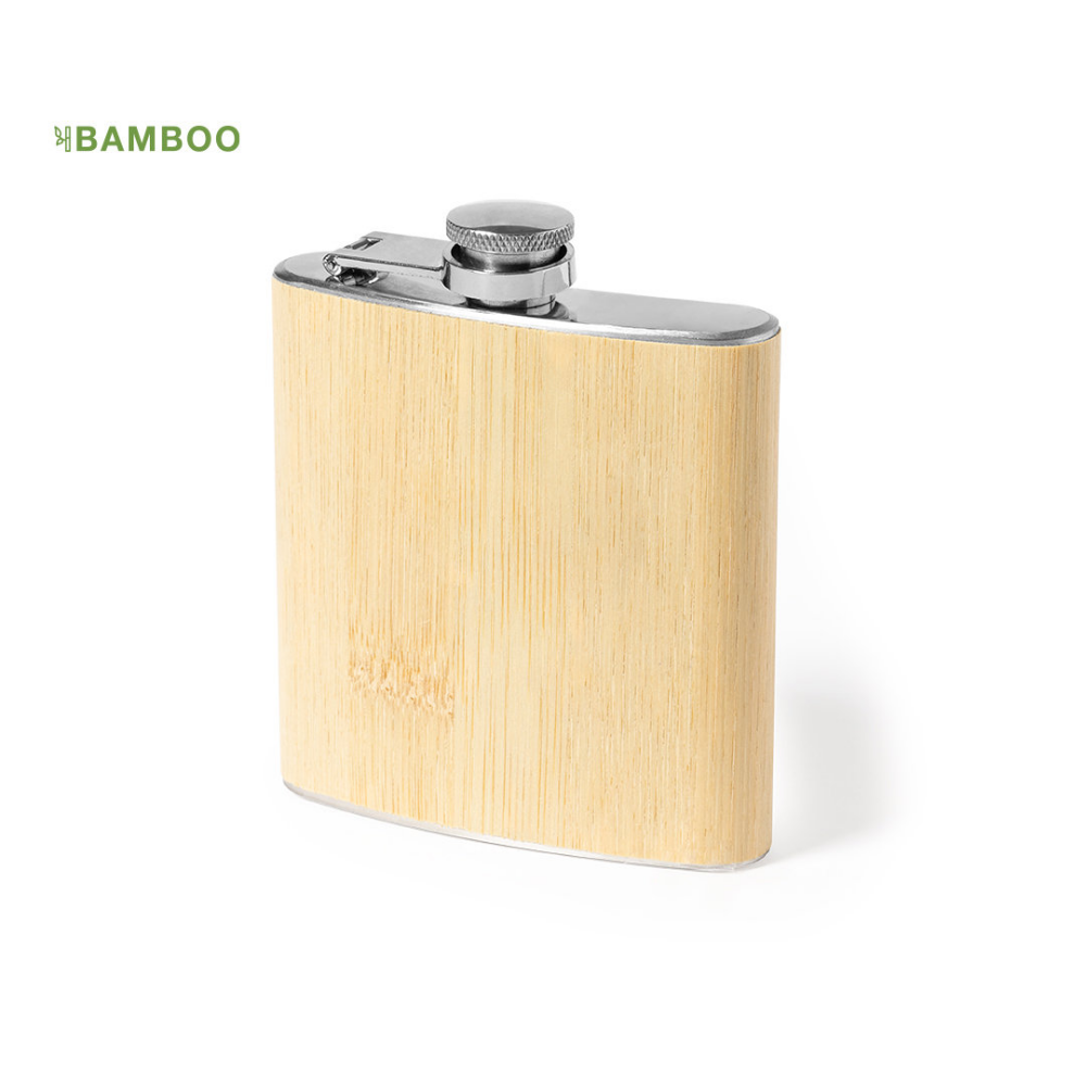Borraccia da tasca in bambù e acciaio inossidabile - Zelo Buon Persico