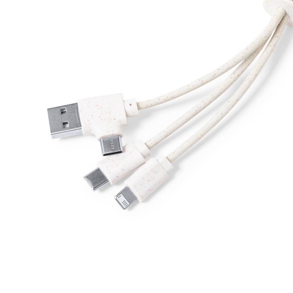 Cavo caricabatterie USB multi-connettore ecologico - Pumenengo