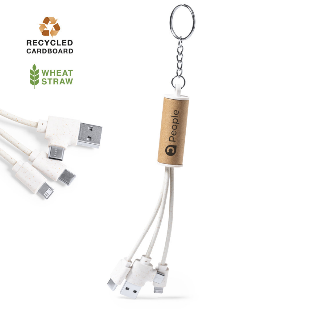 Cavo caricabatterie USB multi-connettore ecologico - Pumenengo