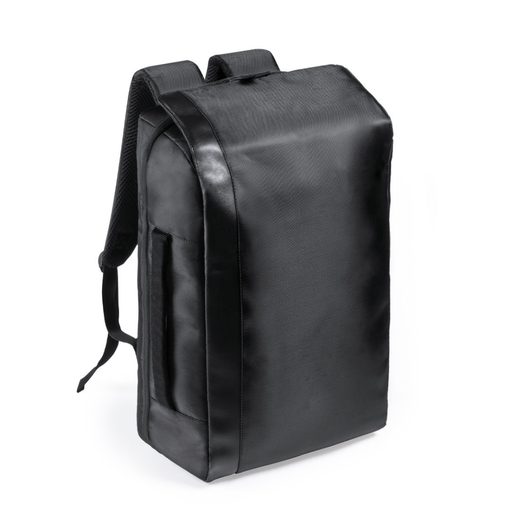 Elegant Polyester Backpack with PU Leather Details - Newhaven