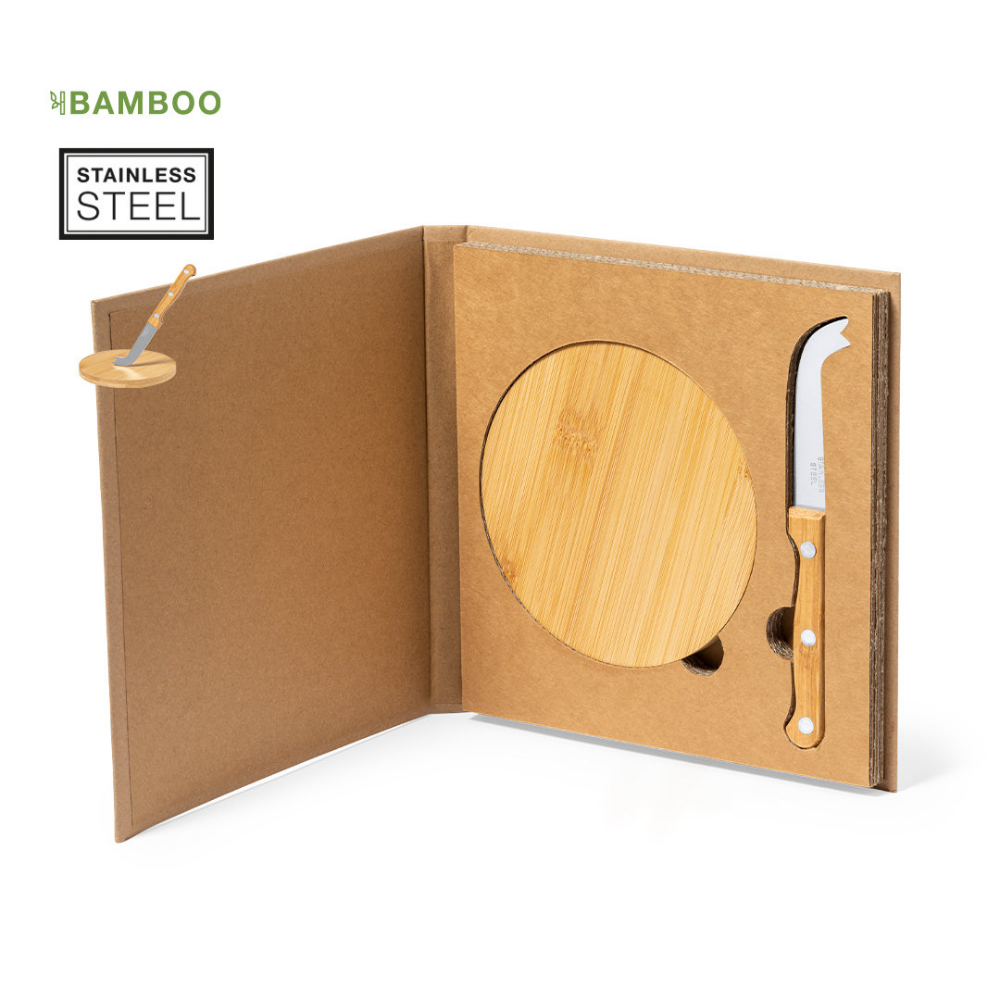 Set per formaggi in bambù e acciaio inossidabile - Zelbio