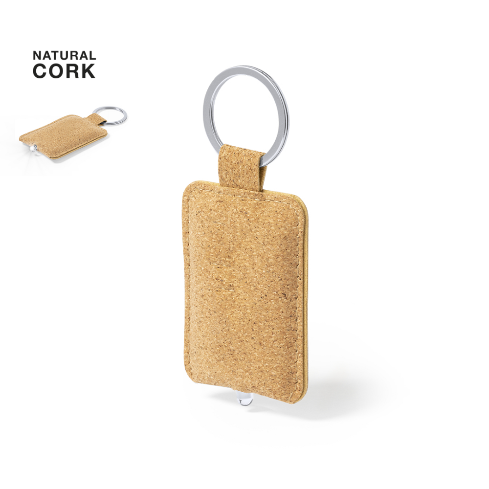 Natural Cork Flashlight Keychain - Egerton