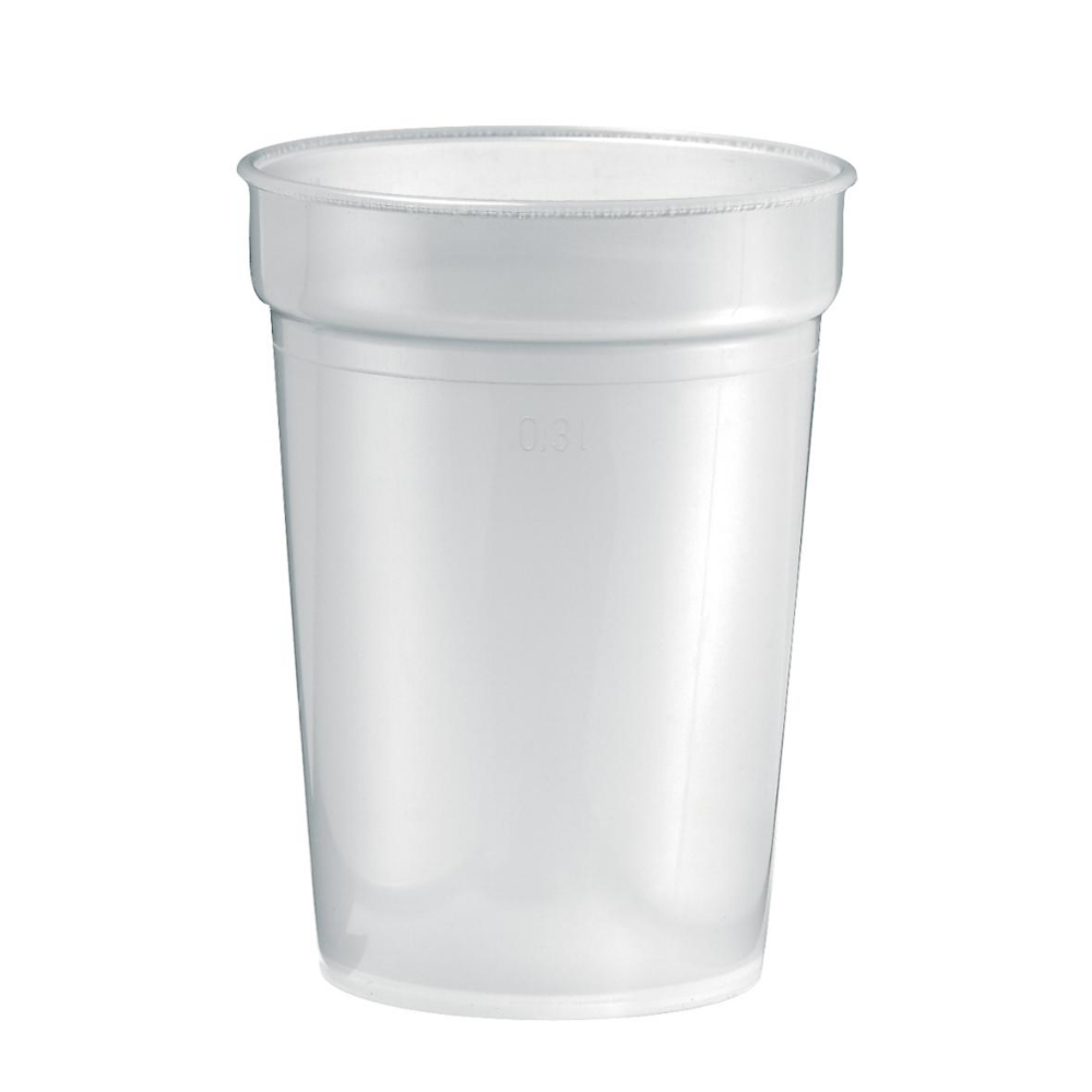 Transparent Plastic Stackable Cup - Fishbourne