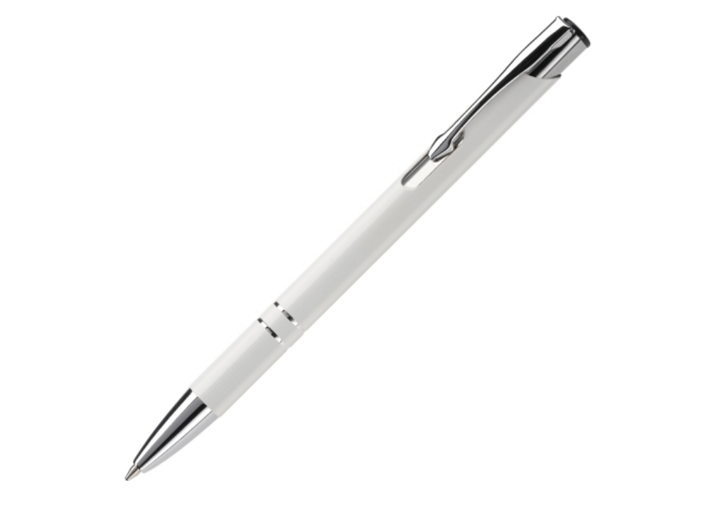 Elegant Aluminum Pen with Two Rings - Charmouth