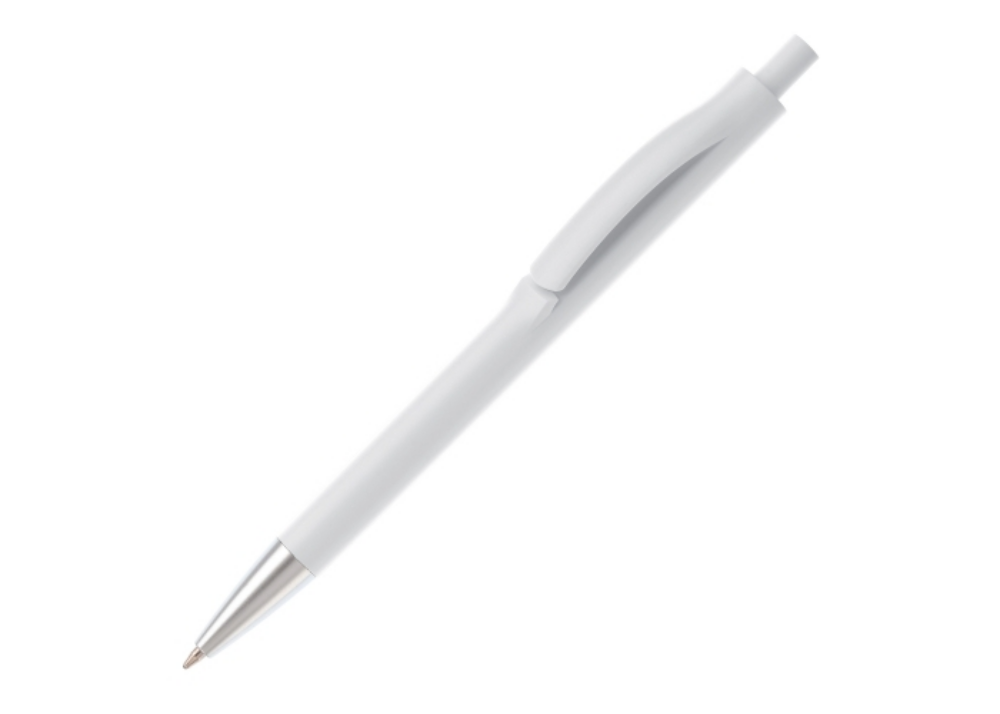 Bolígrafo de diseño elegante con punta metalizada y recambio jumbo - Aramaio