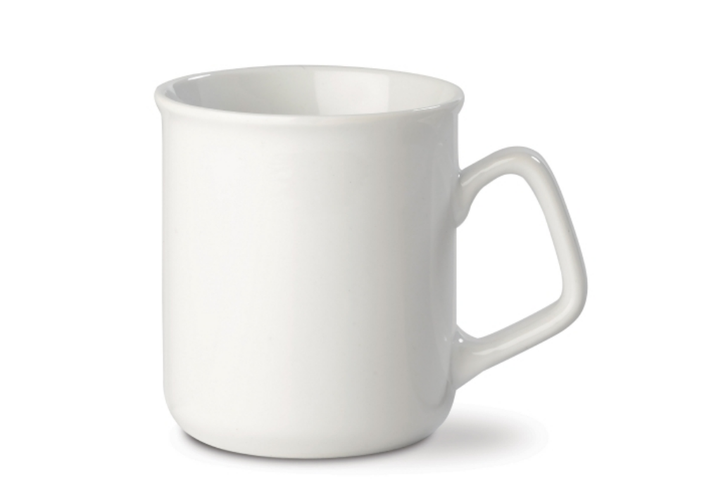White Porcelain Mug - Tewkesbury