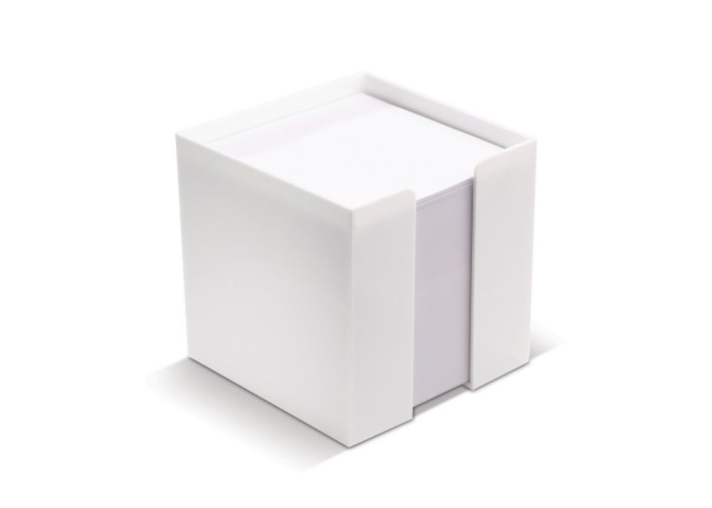 A cube-shaped box made from printable white paper - Clevedon