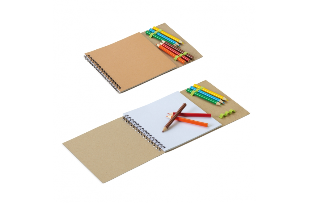 Libro de dibujo para niños con lápices de colores - Humilladero