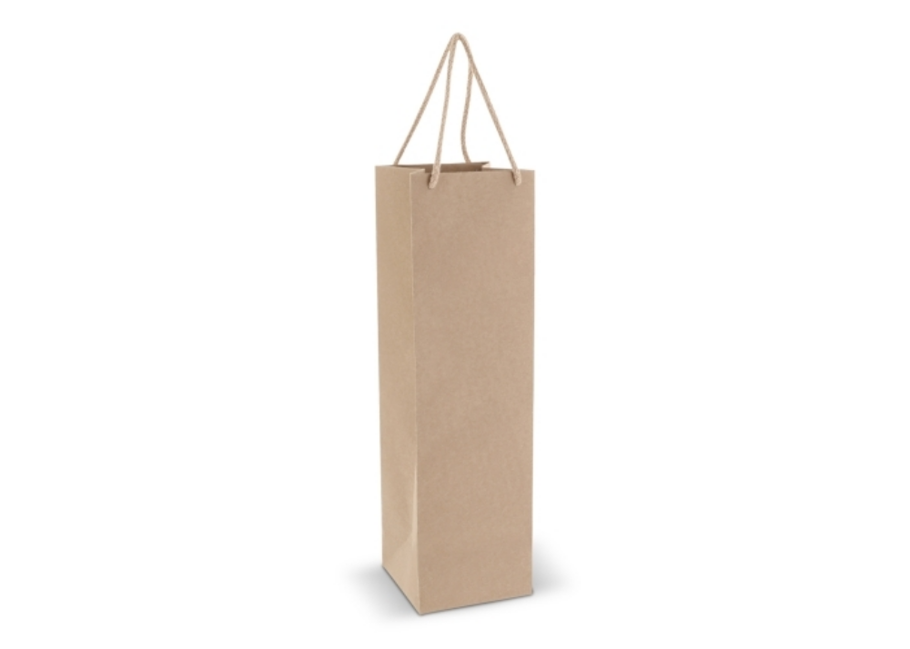 Luxury Paper Wine Gift Bag with Cotton Handles - Blackburn