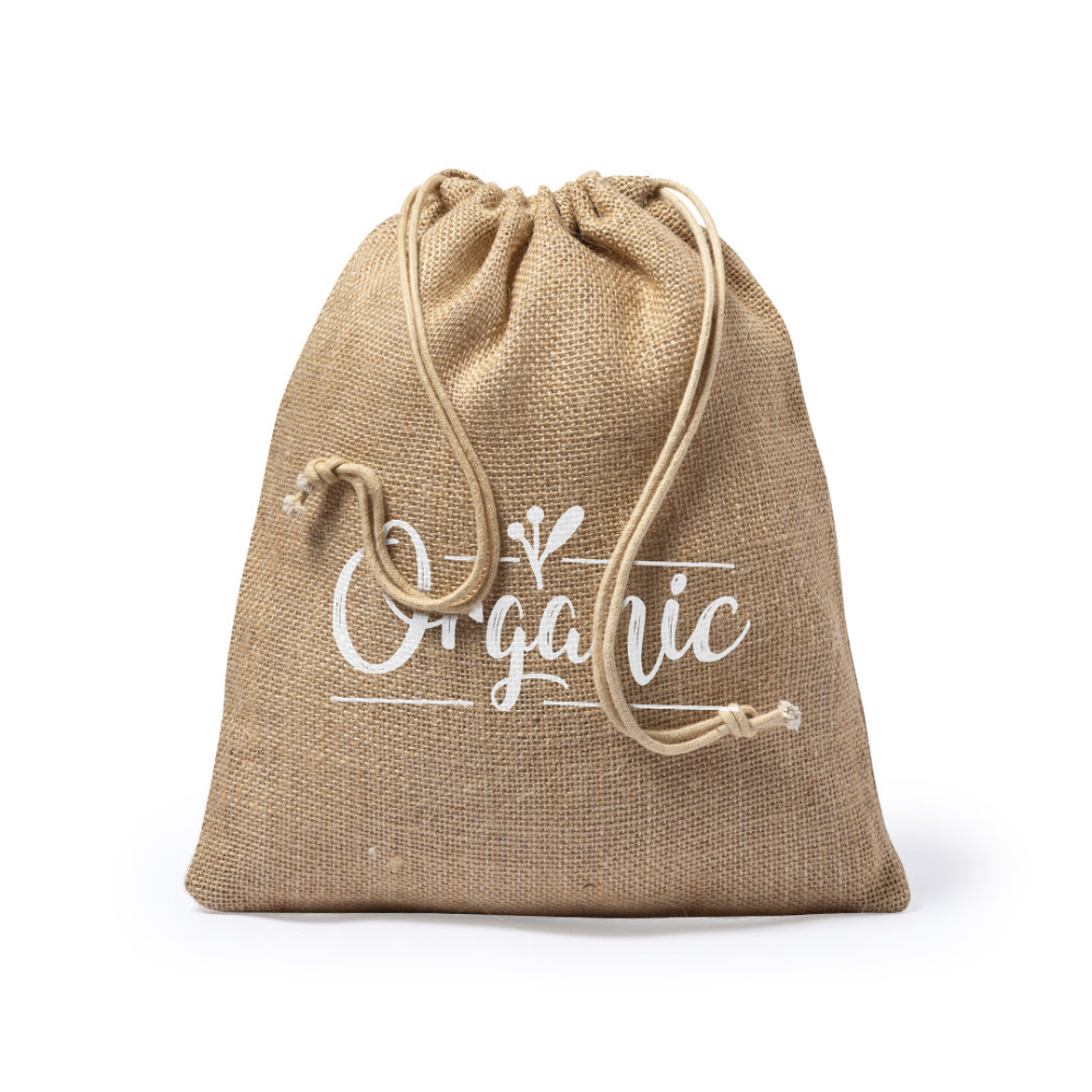 Jute Bag from Nature Line with string closure - Upper Broughton