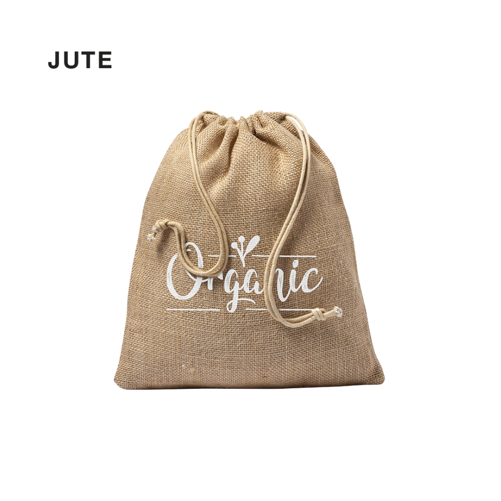 Jute Bag from Nature Line with string closure - Upper Broughton