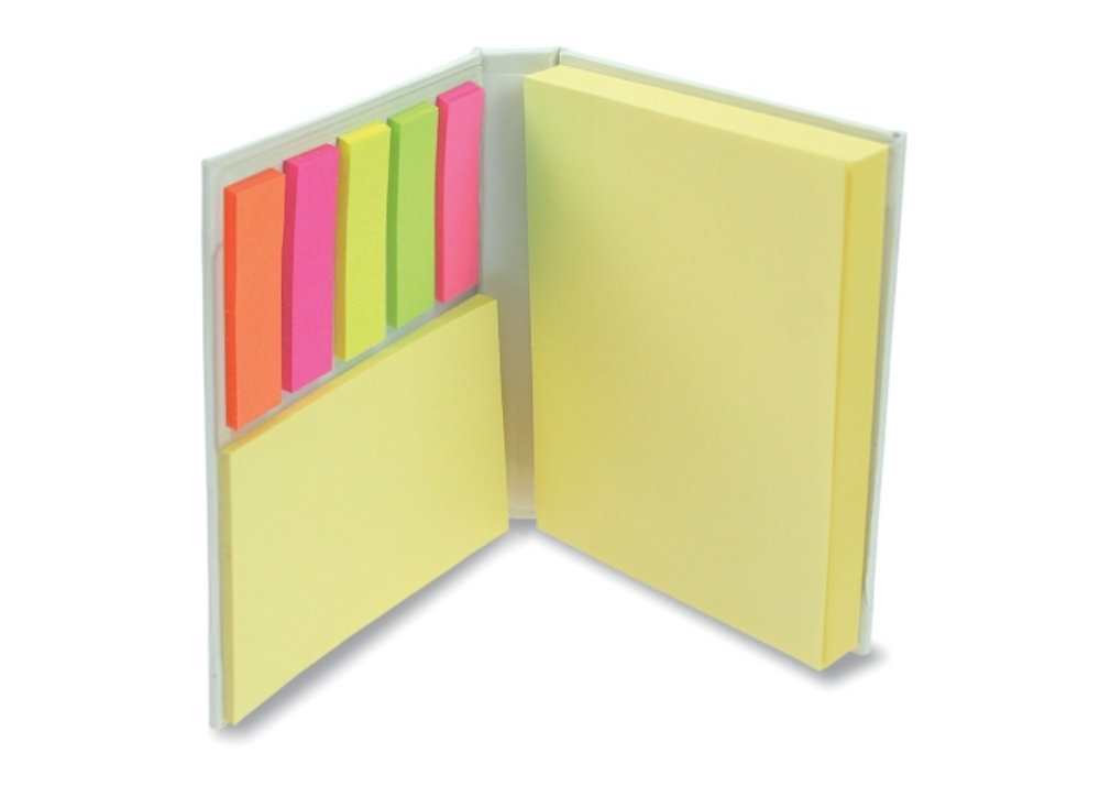 Dual-Sided Large Print Area Notebook with Sticky Notes and Page Markers - Halton
