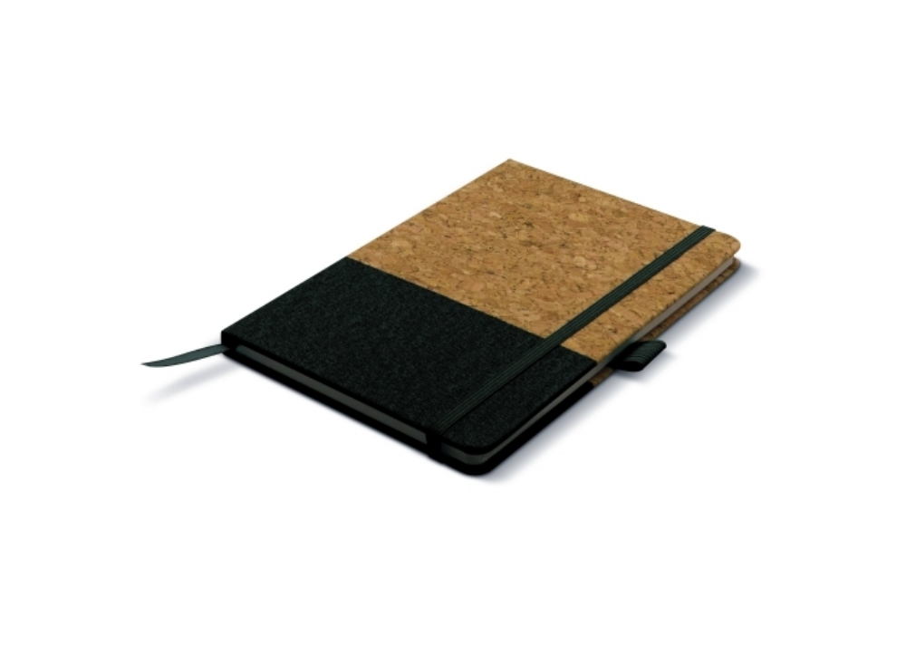 Bicolor Cork and Vegan Leather Notebook - Moseley
