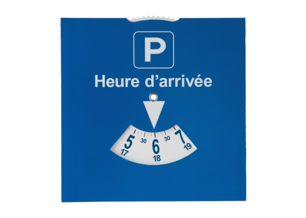 Disco de estacionamiento de papel conforme a la normativa francesa - Iznatoraf