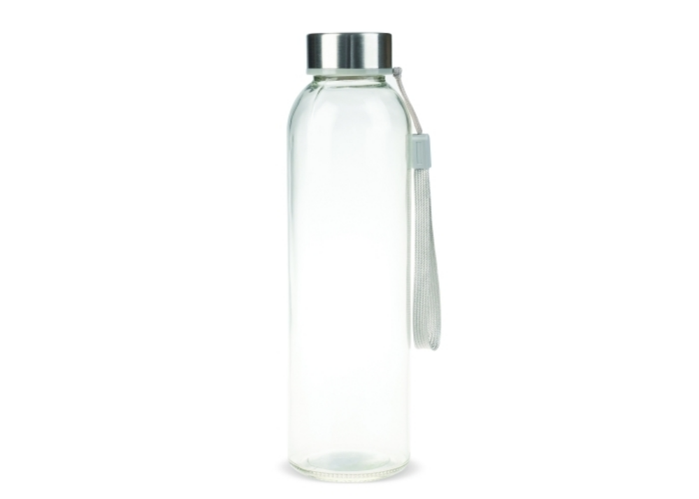 Glass Water Bottle with StrapCap - Little Faringdon - Leeds